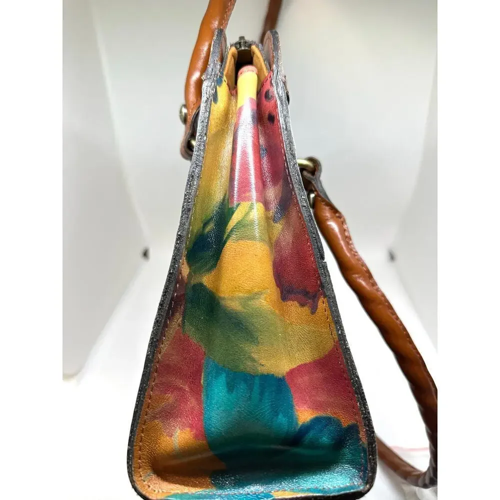 PATRICIA NASH Calvi Satchel Watercolor Butterfly Purse Heritage Collection